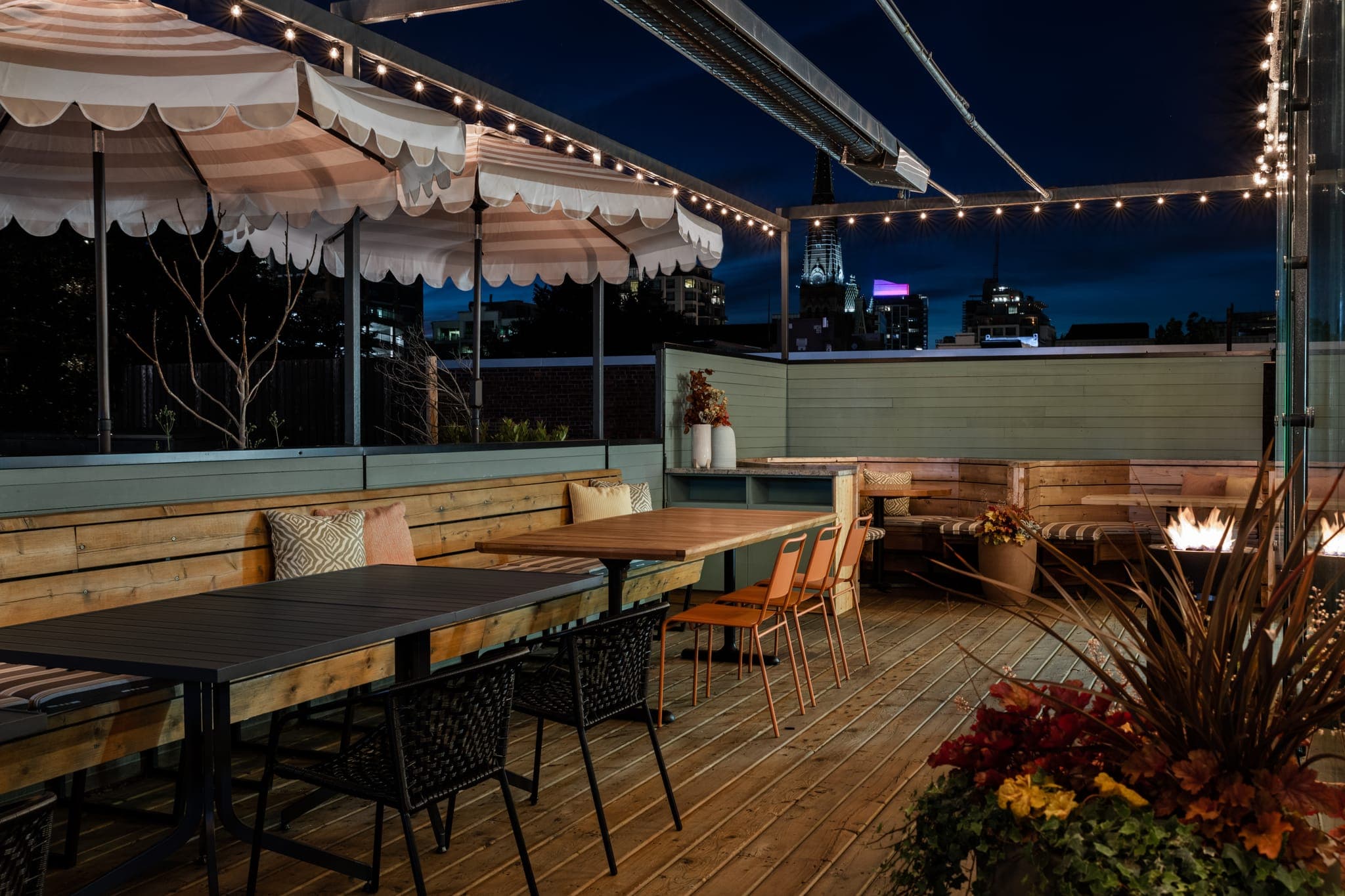 The Cabana rooftop patio